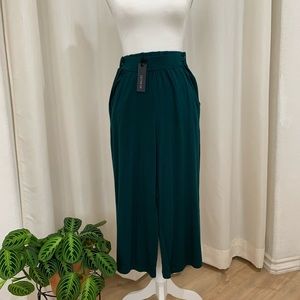 Lauren Drapey Culottes.  Botanical Garden Green.